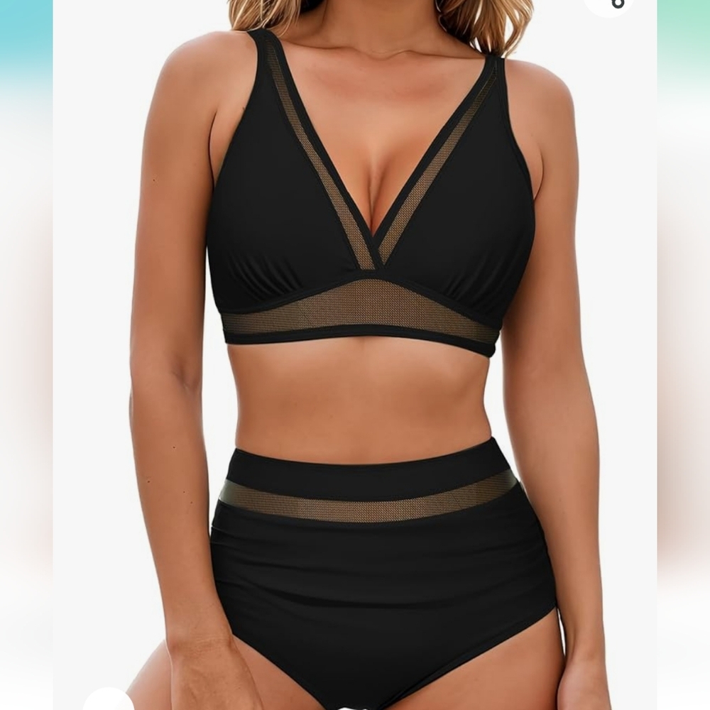 Black 2 piece swimsuit